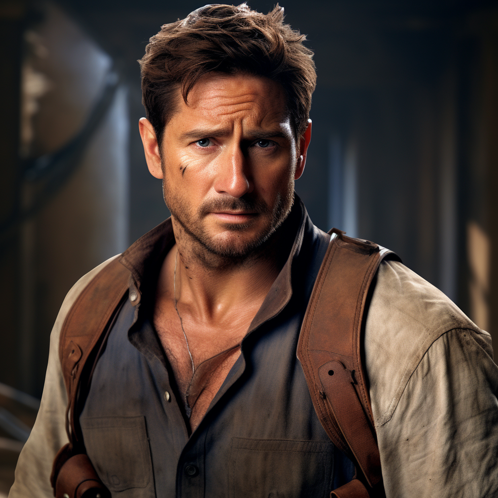 Gerard Butler as Nathan Drake in Uncharted