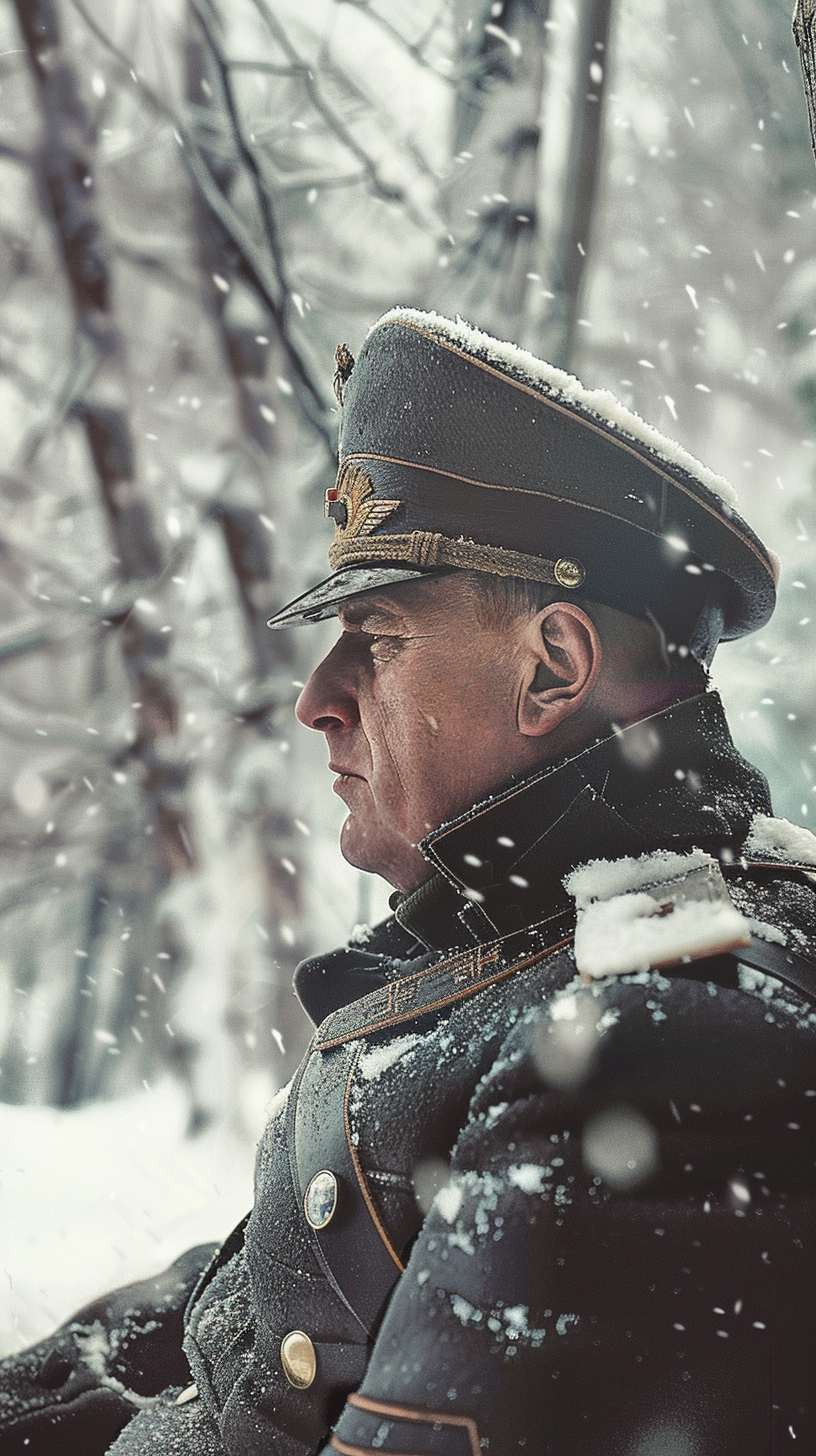 German generals in winter setting