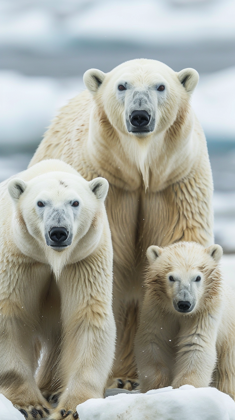 German polar bears in Arctic