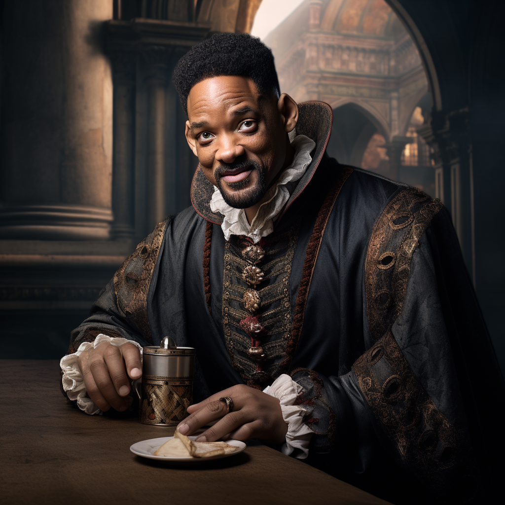 Will Smith enjoying coffee in German Renaissance