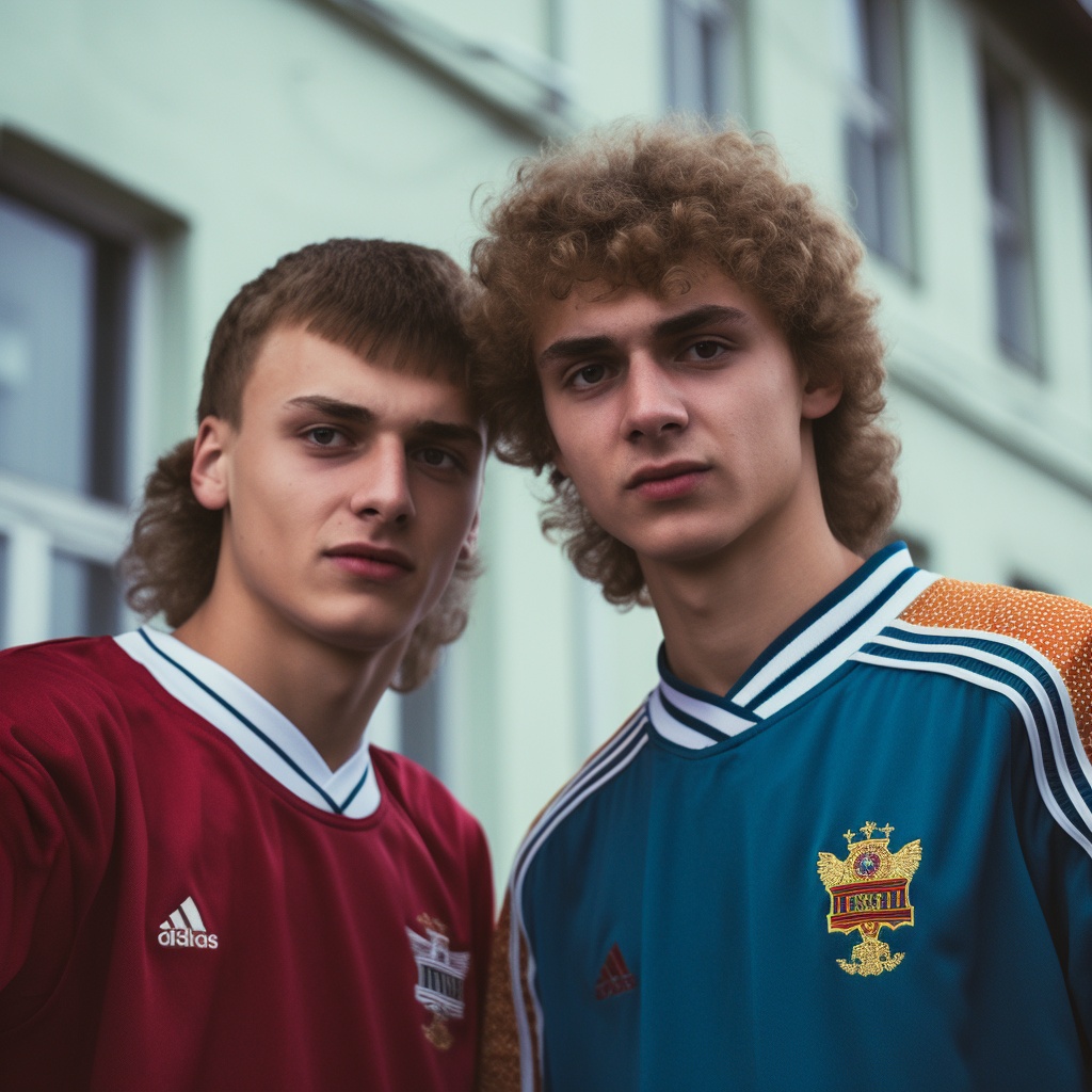 German and Russian Teens with Perms