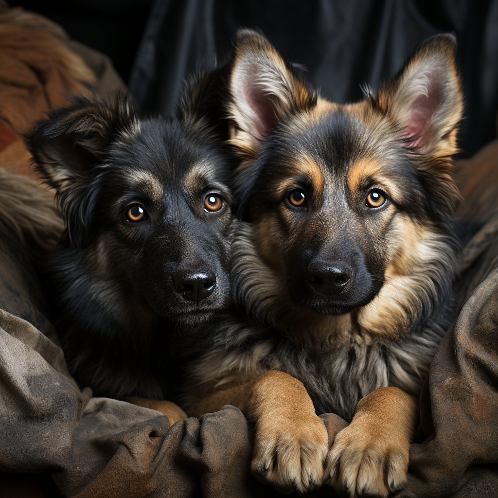 Highly Detailed German Shepherd Puppy Image