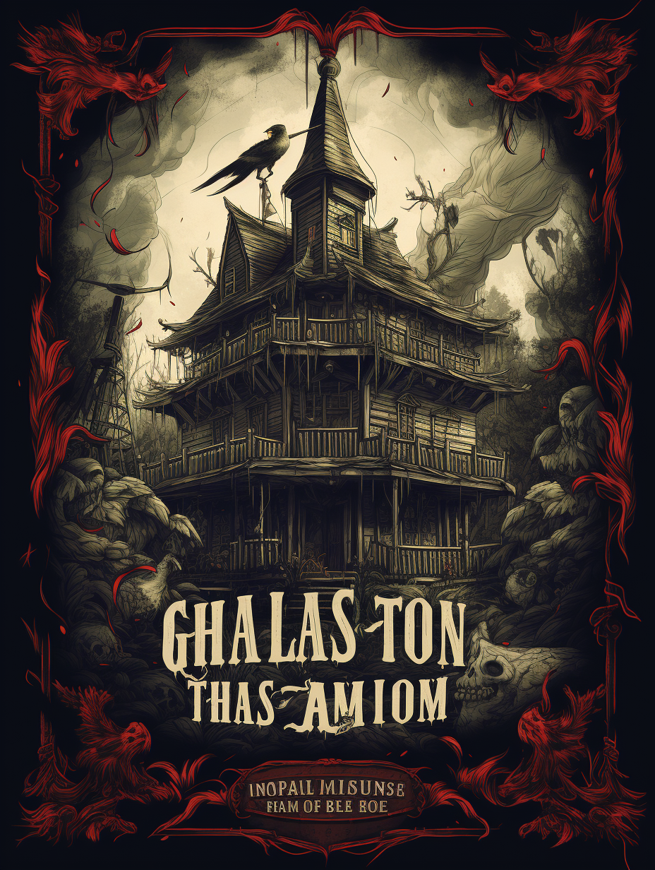 Pirate haunted house flyer featuring the Ghastly Galleon