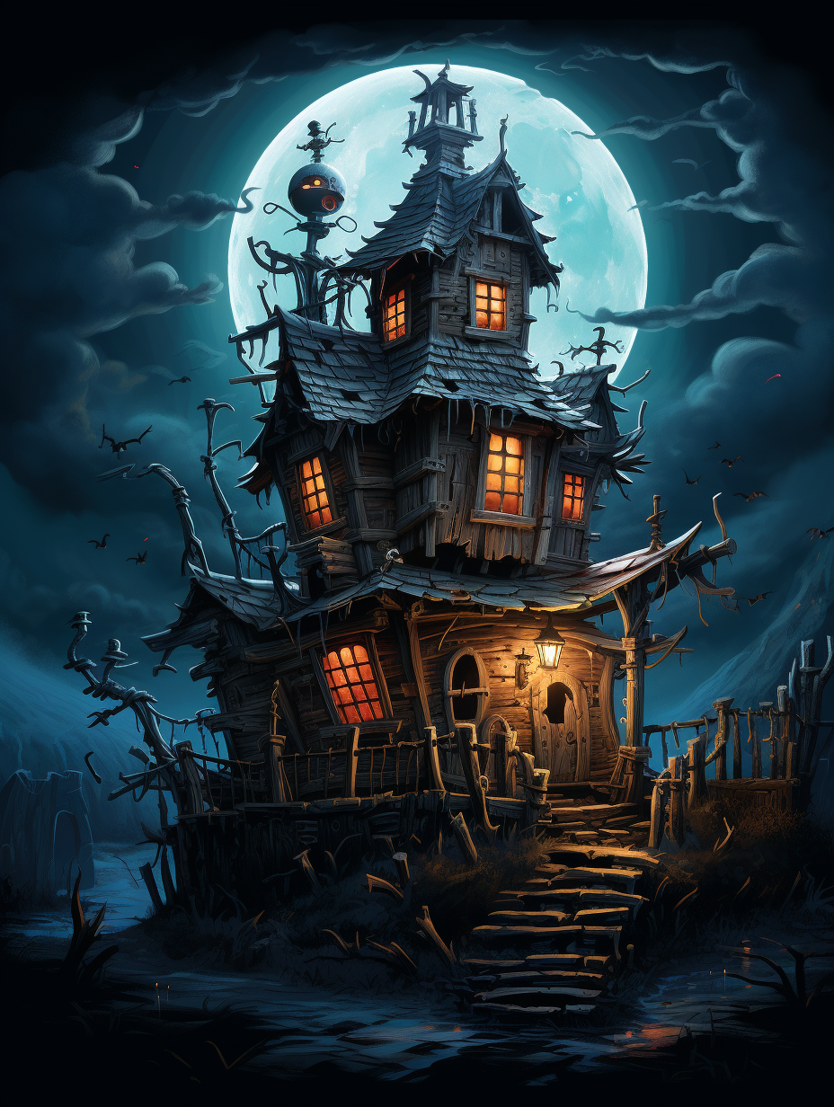 The Ghastly Galleon  Pirate Haunted House Poster