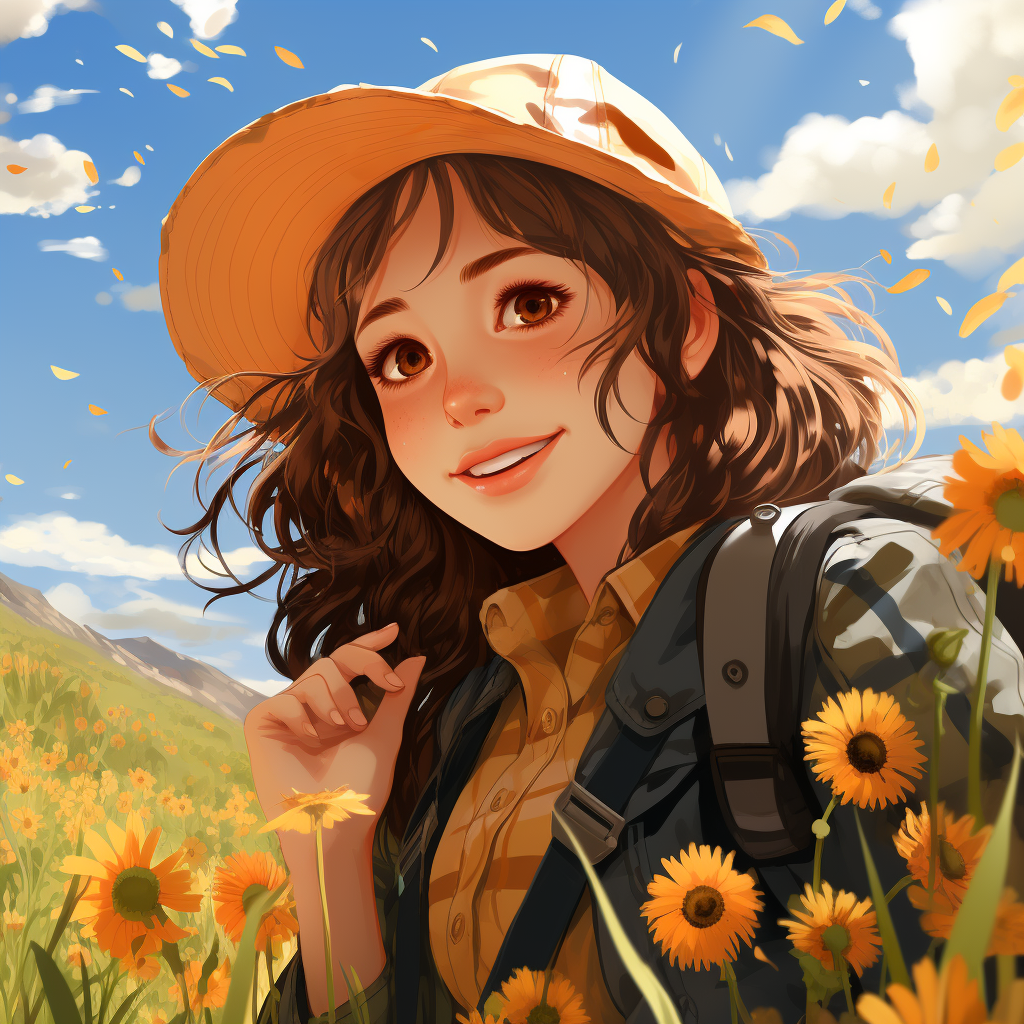 Ghibli Human Character in Sunny Weather