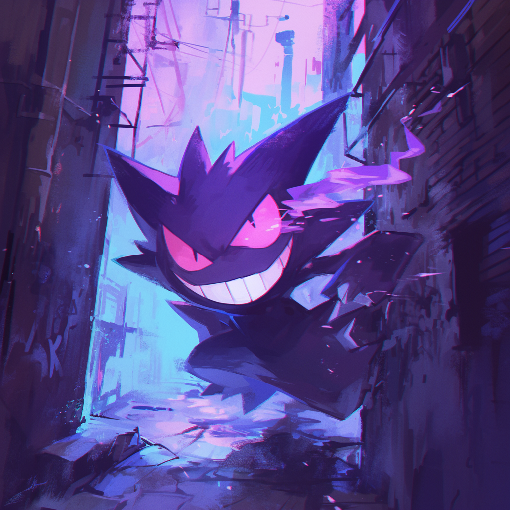 Ghostly Pokemon in City Niji