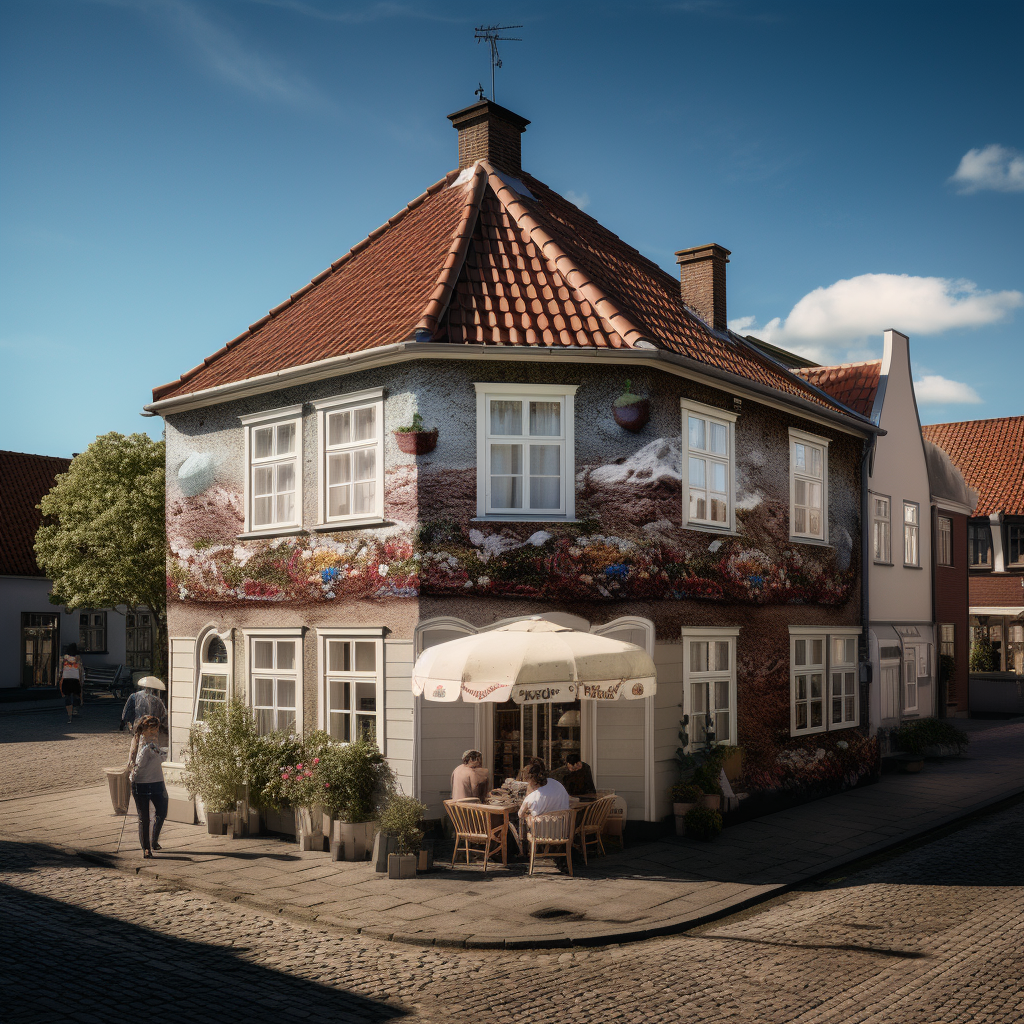 Astonishing giant cake house in Denmark