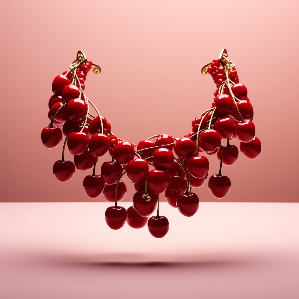 Beautiful and Unique Cherry Necklace