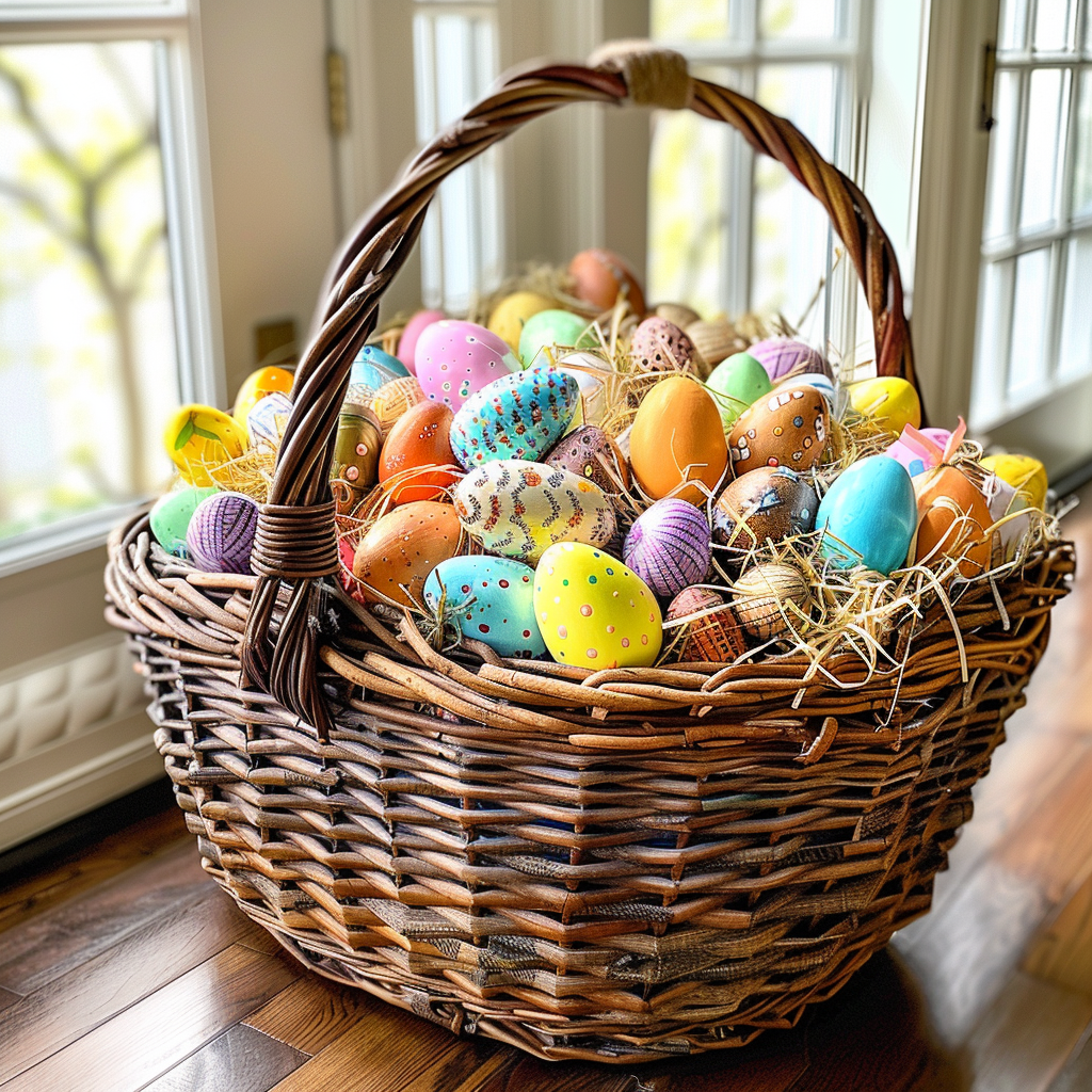 giant Easter basket full baskets