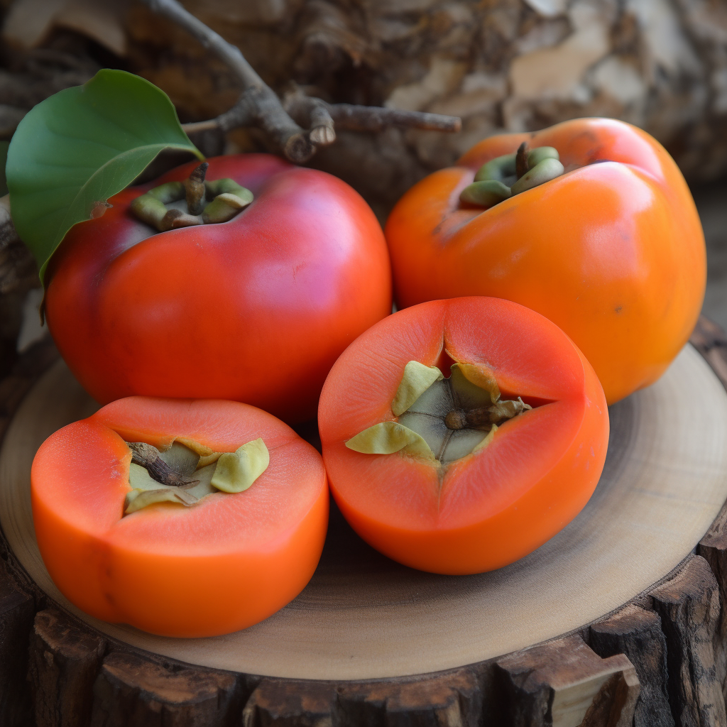 Vibrant Giant Fuyu Persimmon