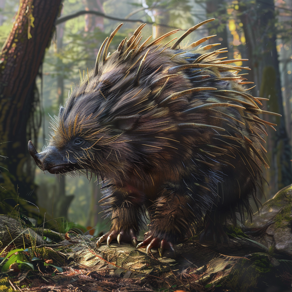 Goblin Porcupine Hybrid Forest Face