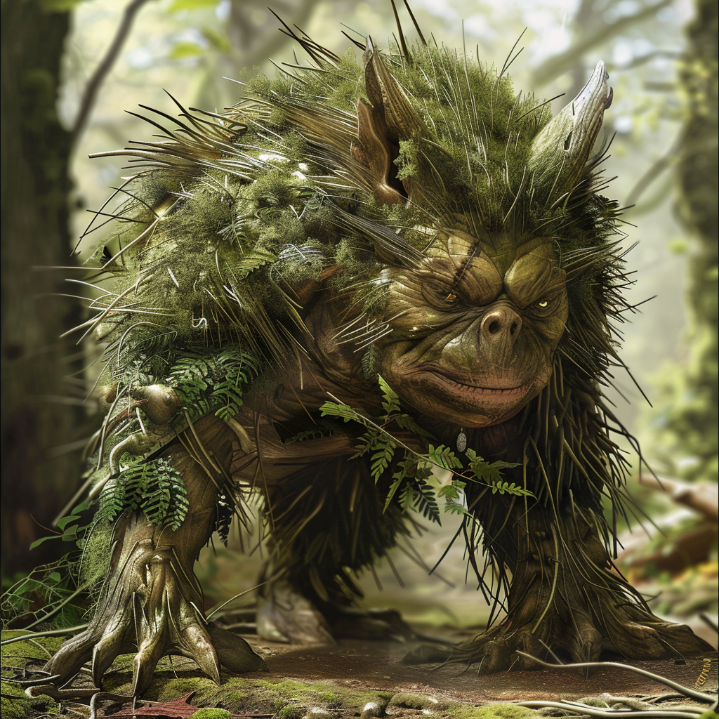 Giant Goblin Porcupine in Forest