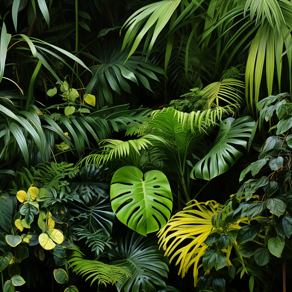 Huge Leaf Plant Spreading Seeds