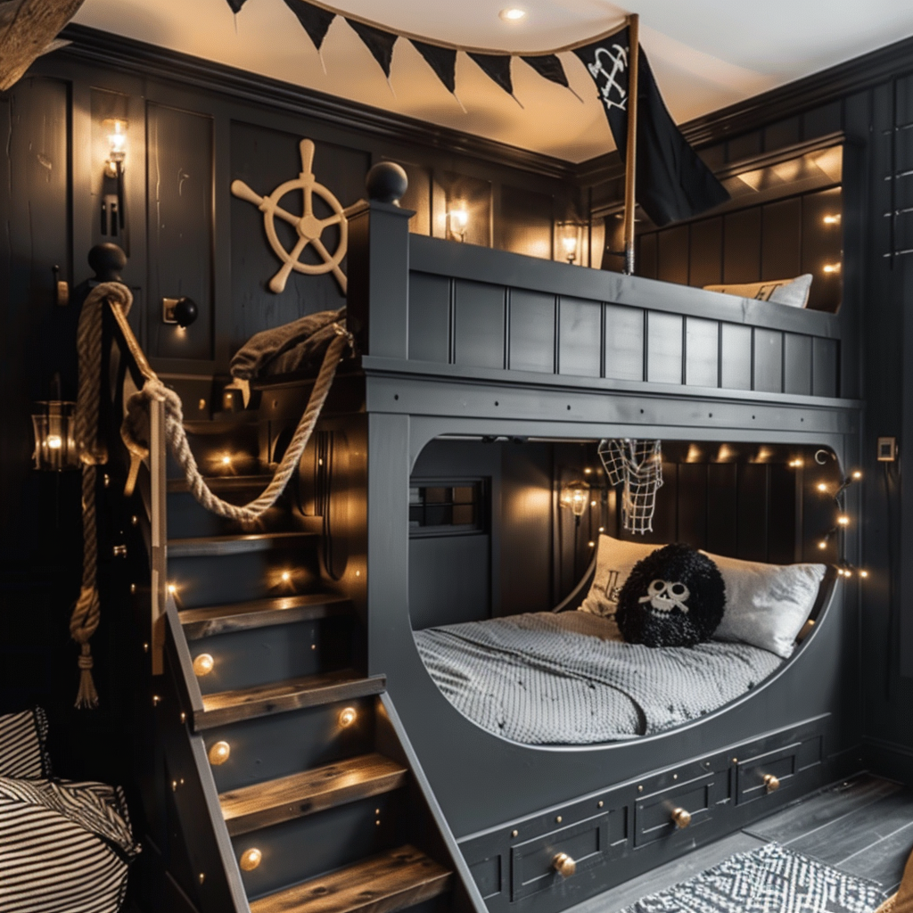 Pirate Ship Bunk Bed Design