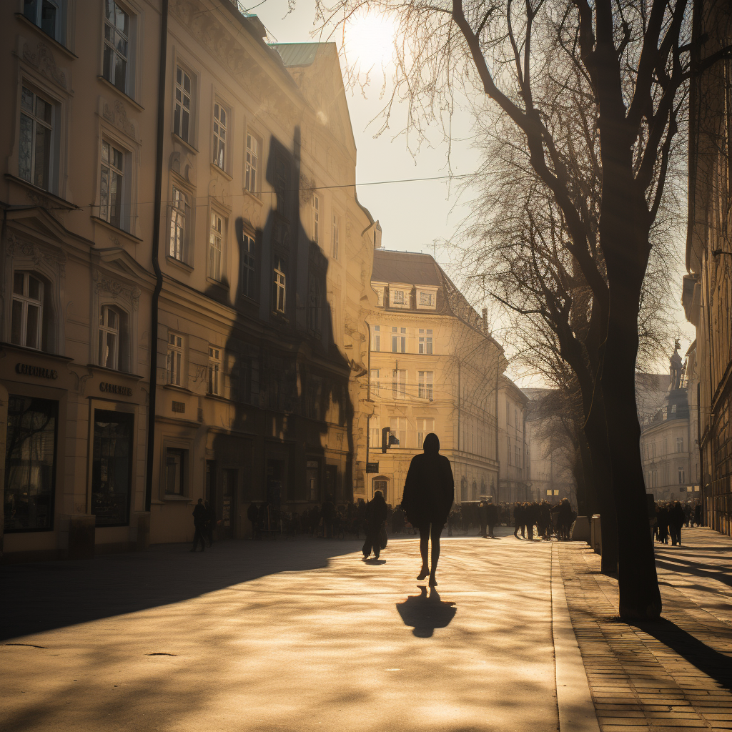 Mysterious giant shadow in Vienna