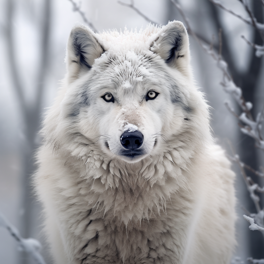 Stunning Impetuous Winter Giant Wolf