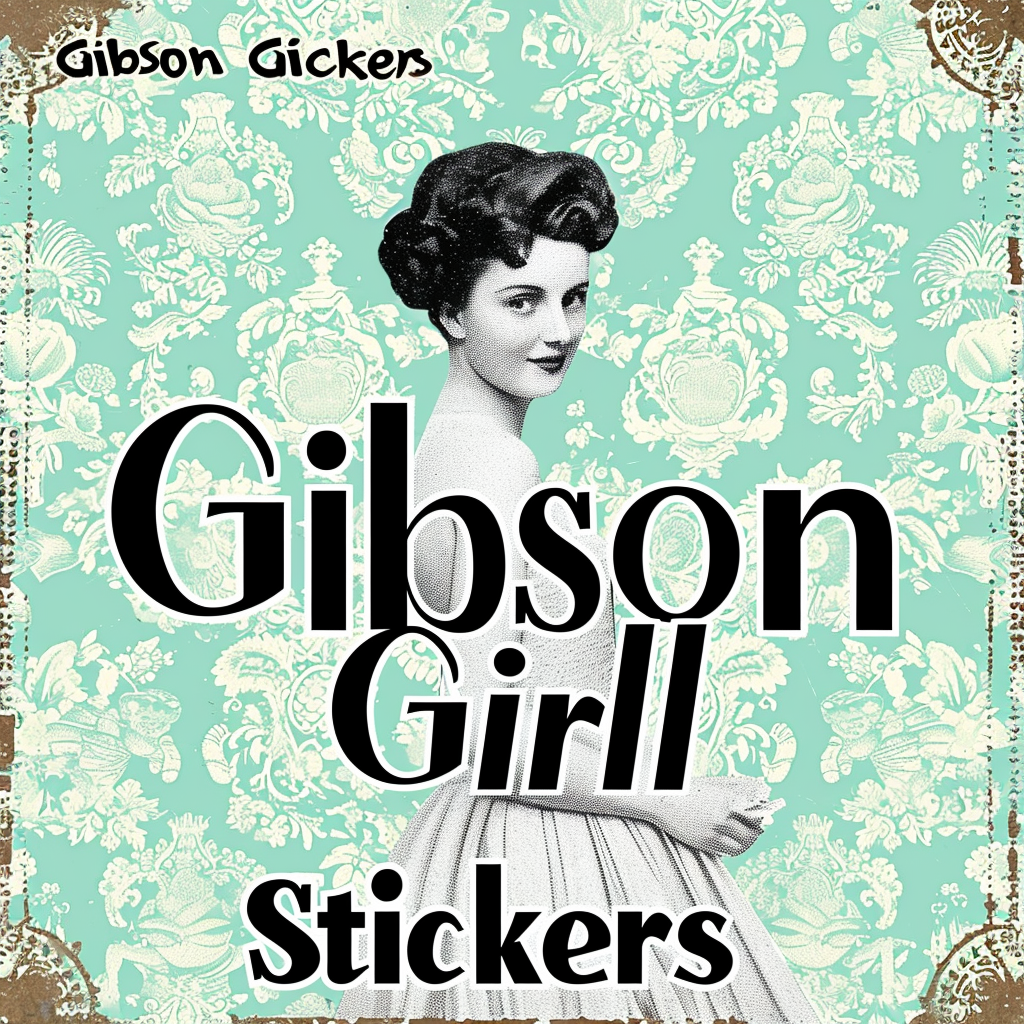 Gibson Girl Stickers Logo Design