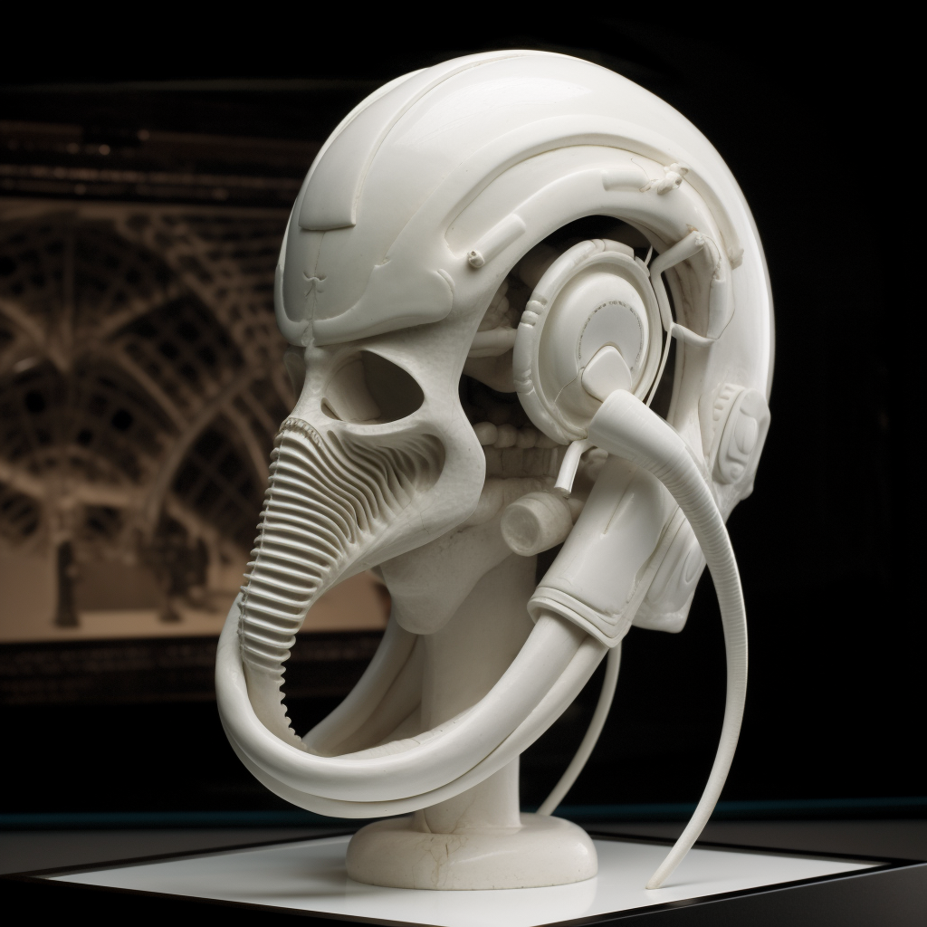 Giger Version Oculus White Headset Image