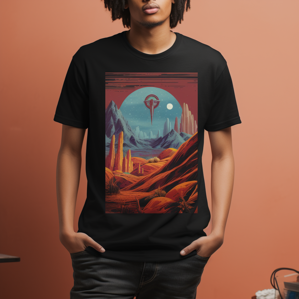 Mockup of Gildan 18000 Shirt