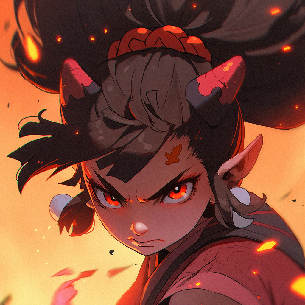 Girl Gremlin Street Fighter Elven Ears Black Hair