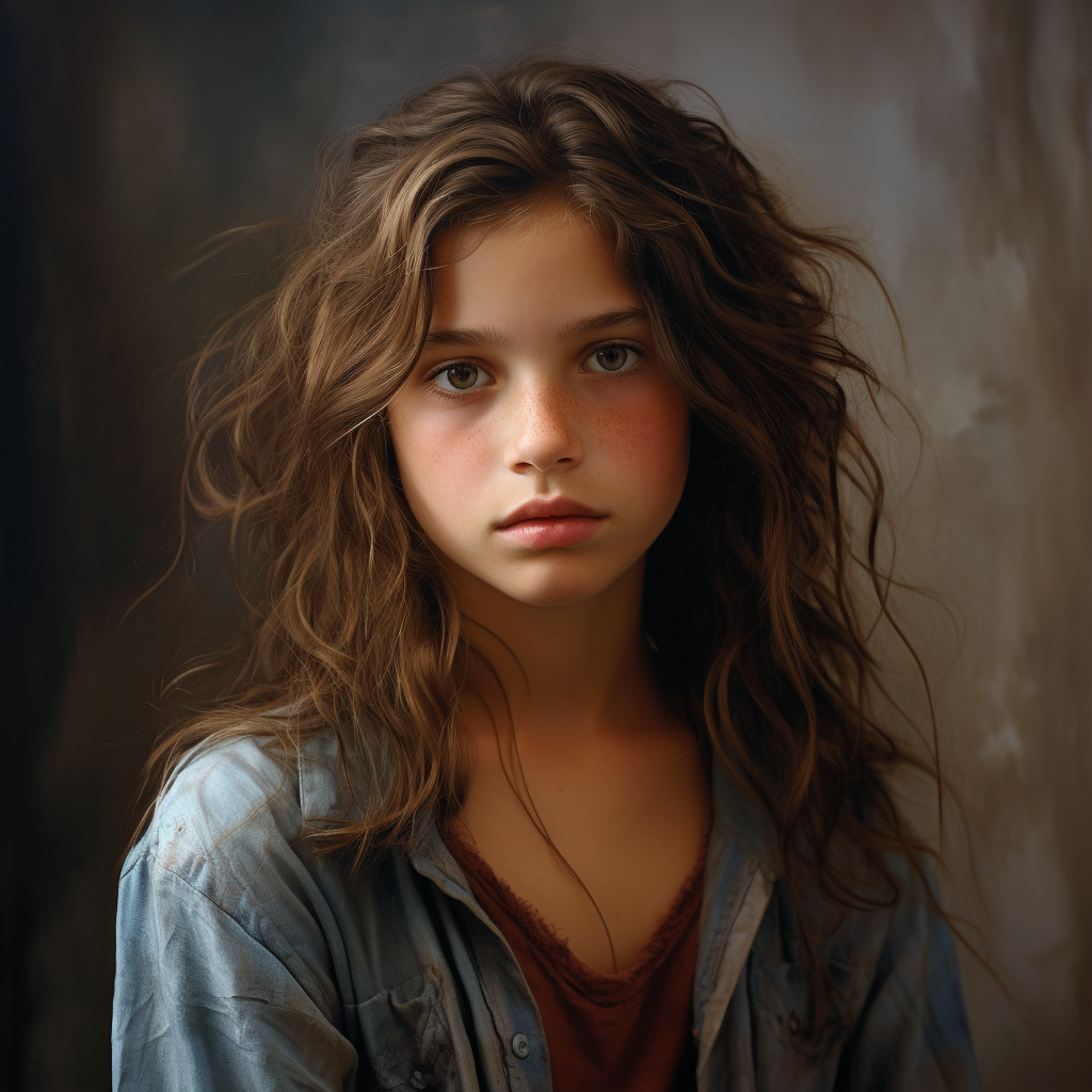 Portrait of 13-Year-Old Girl