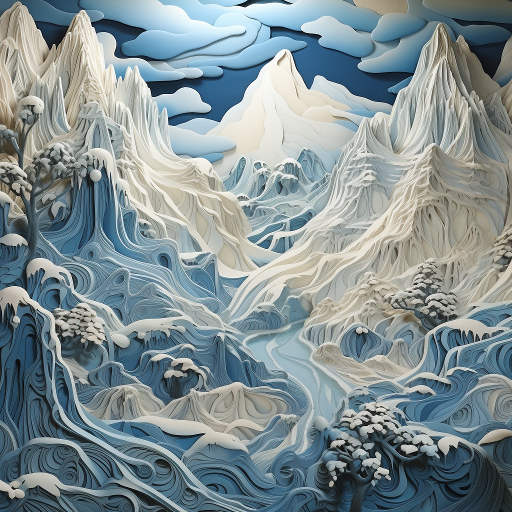 Caricature of a Glacier in Haroshi Nagai Style