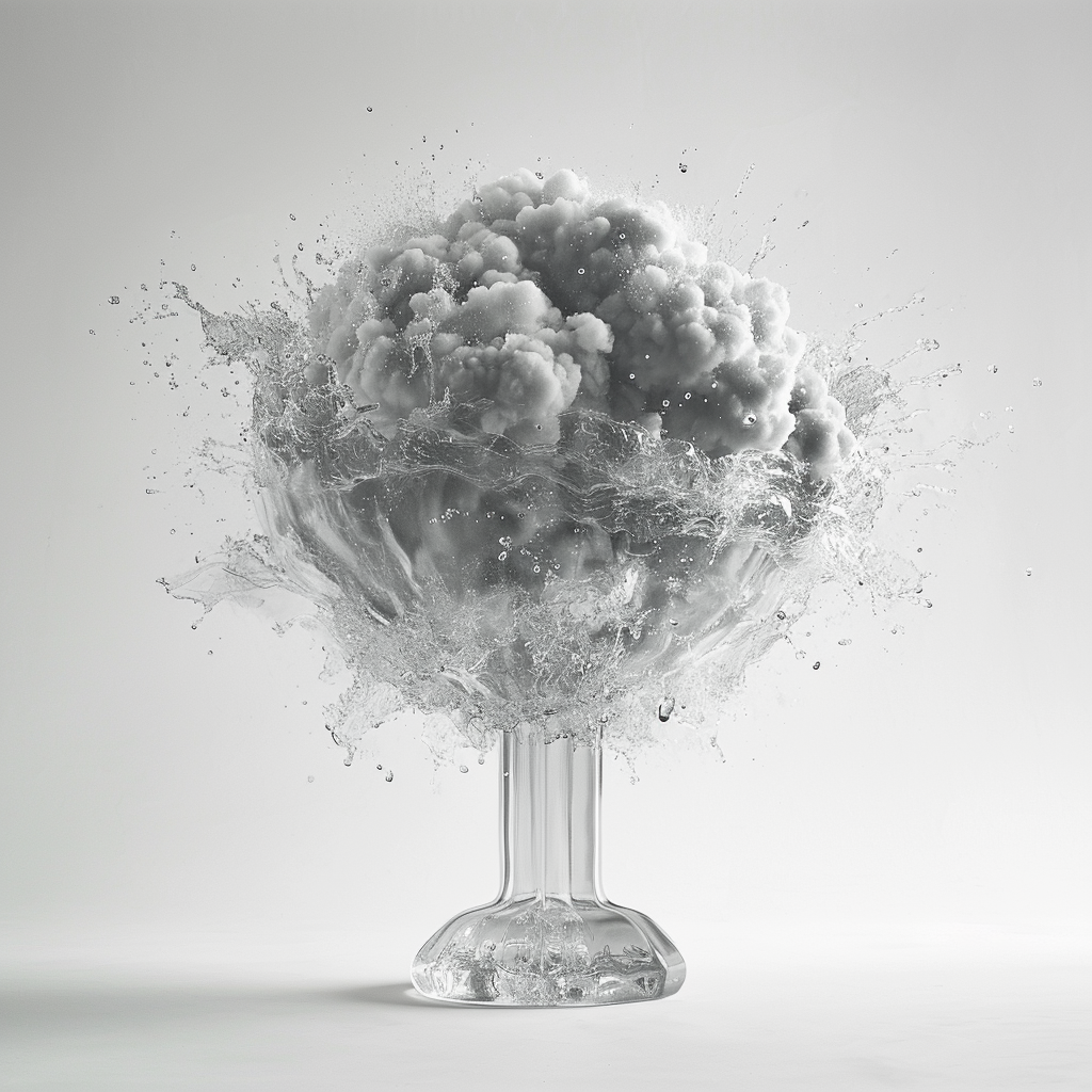 Glass Trophy Bomb Explosion