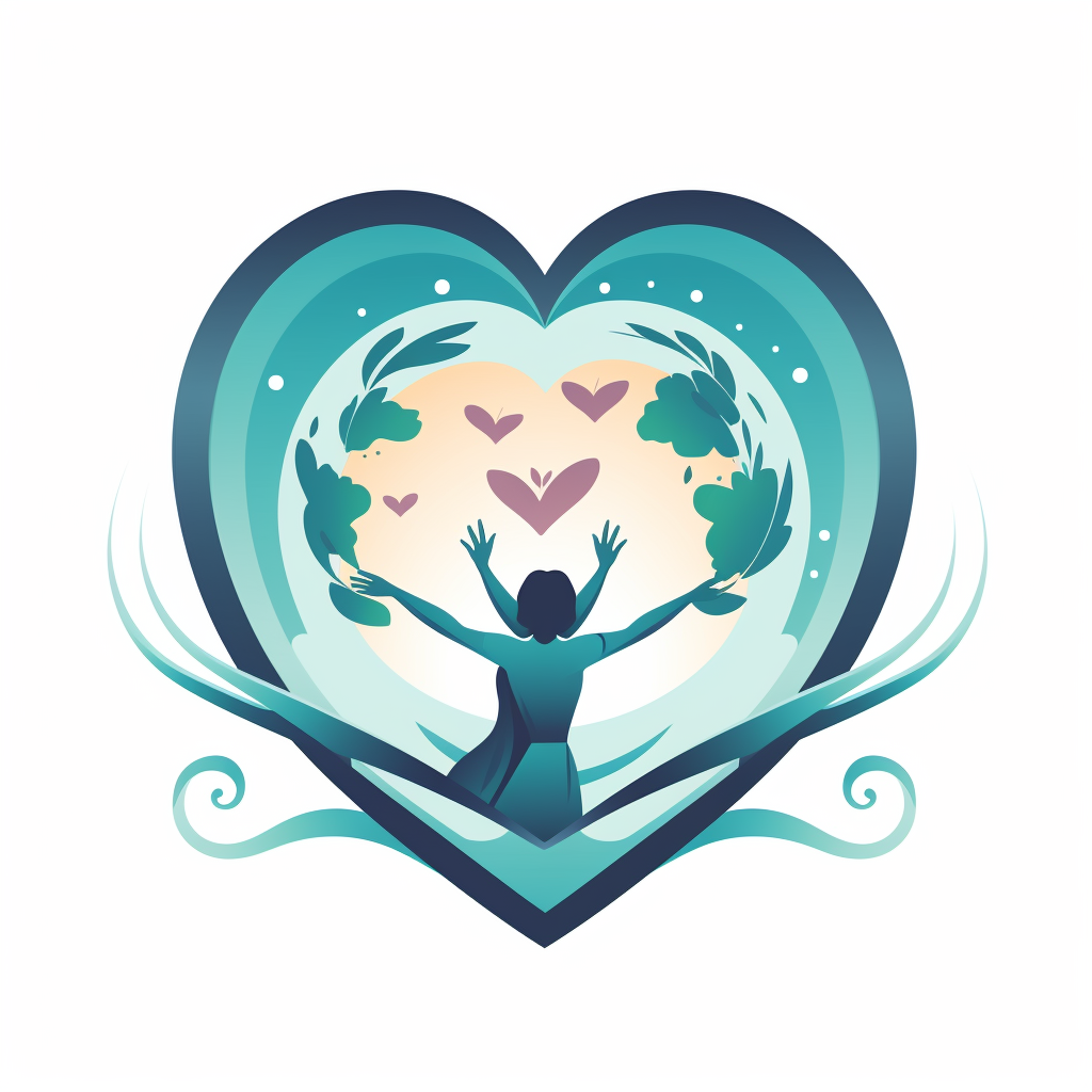 Two hands protect heart-shaped world globe