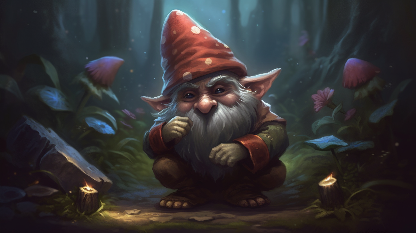 Excited gnomes ready for their quest