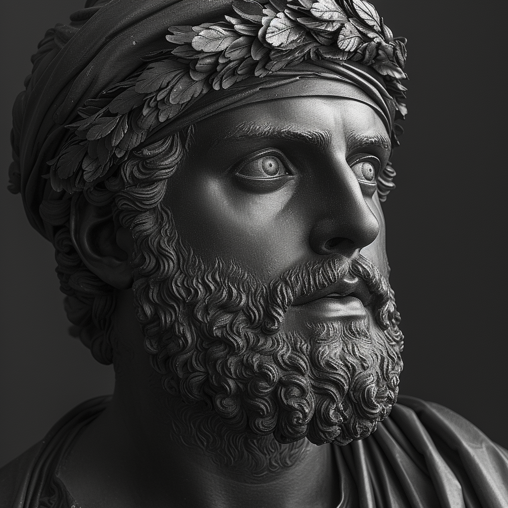 Pericles Ancient Greece Statesman's Gaze 3D Background