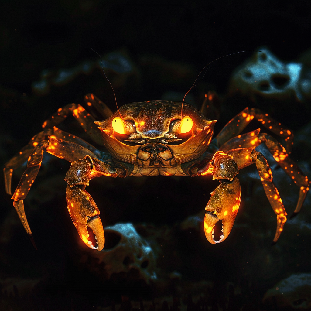 Avatar state glowing crab