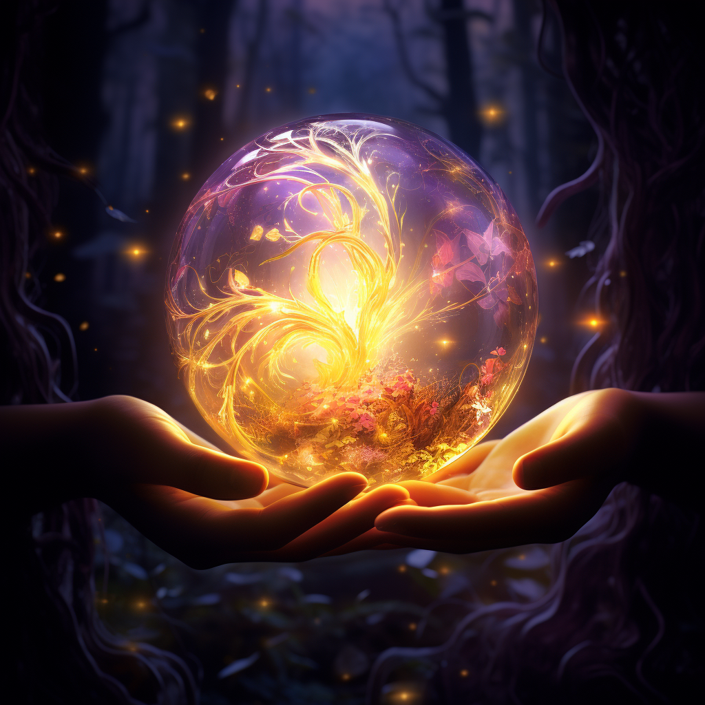 Glowing ball of magical warmth and love