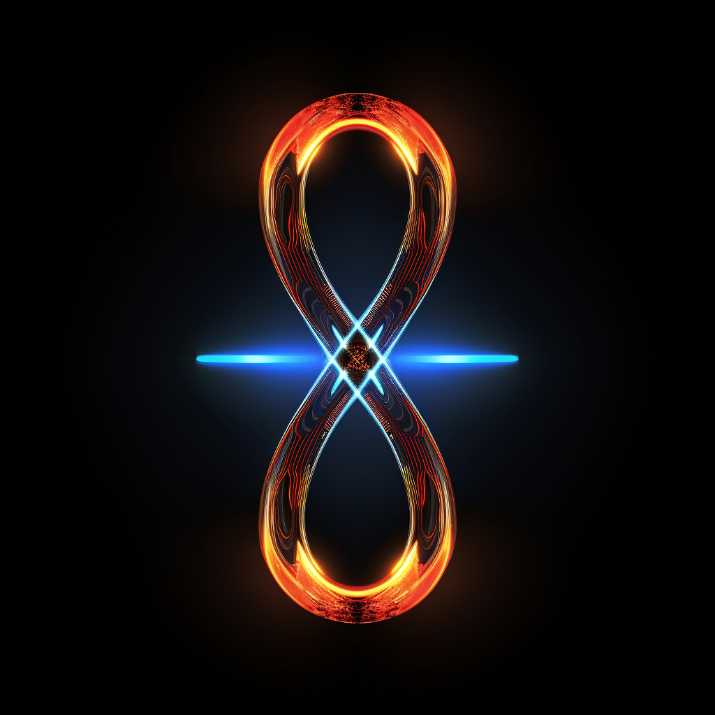 Radiant Infinity Sign Graphic Shining Bright