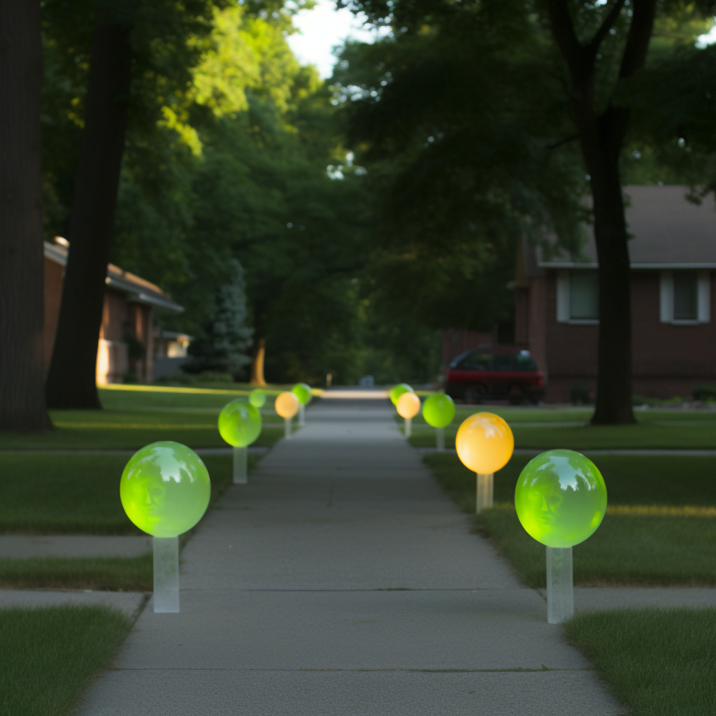 Glowing orbs with tremendous power illuminate the suburbs.