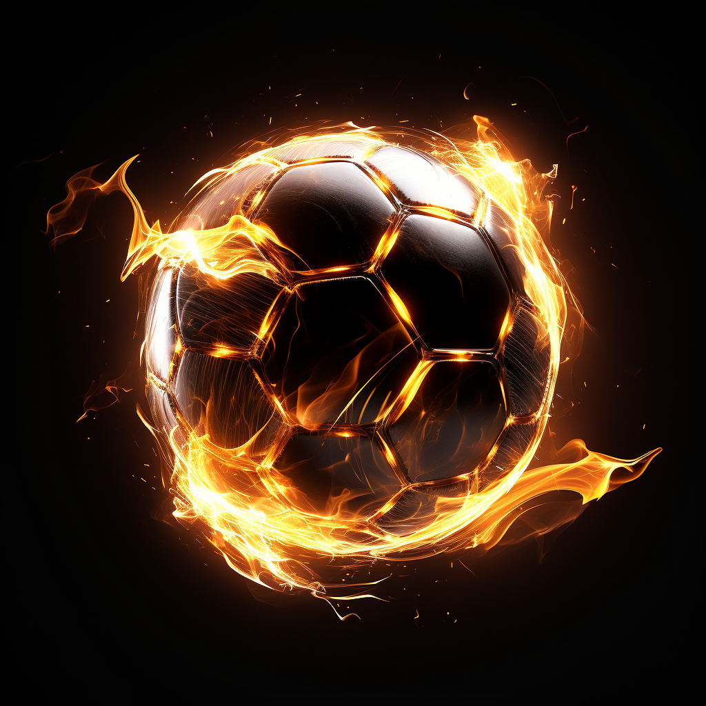 Glowing Soccer Ball Image