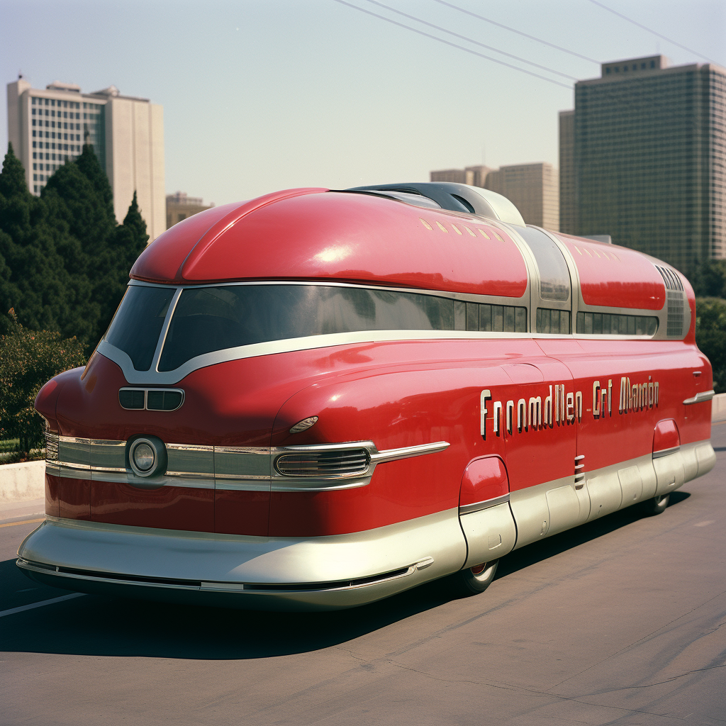 GM Futurliner with Japanese Robot Side