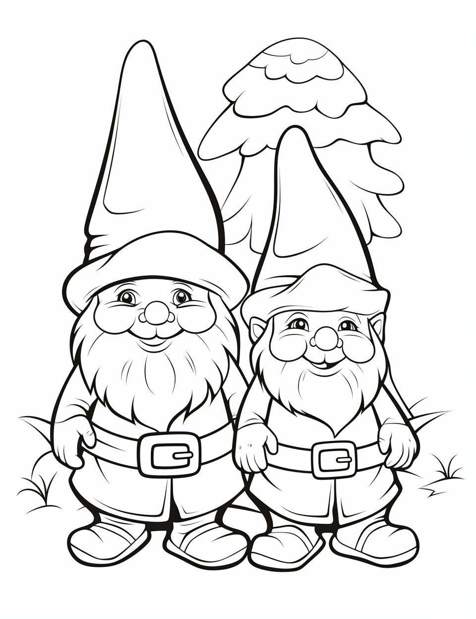 Two Gnomes by Toadstall Homes Outline