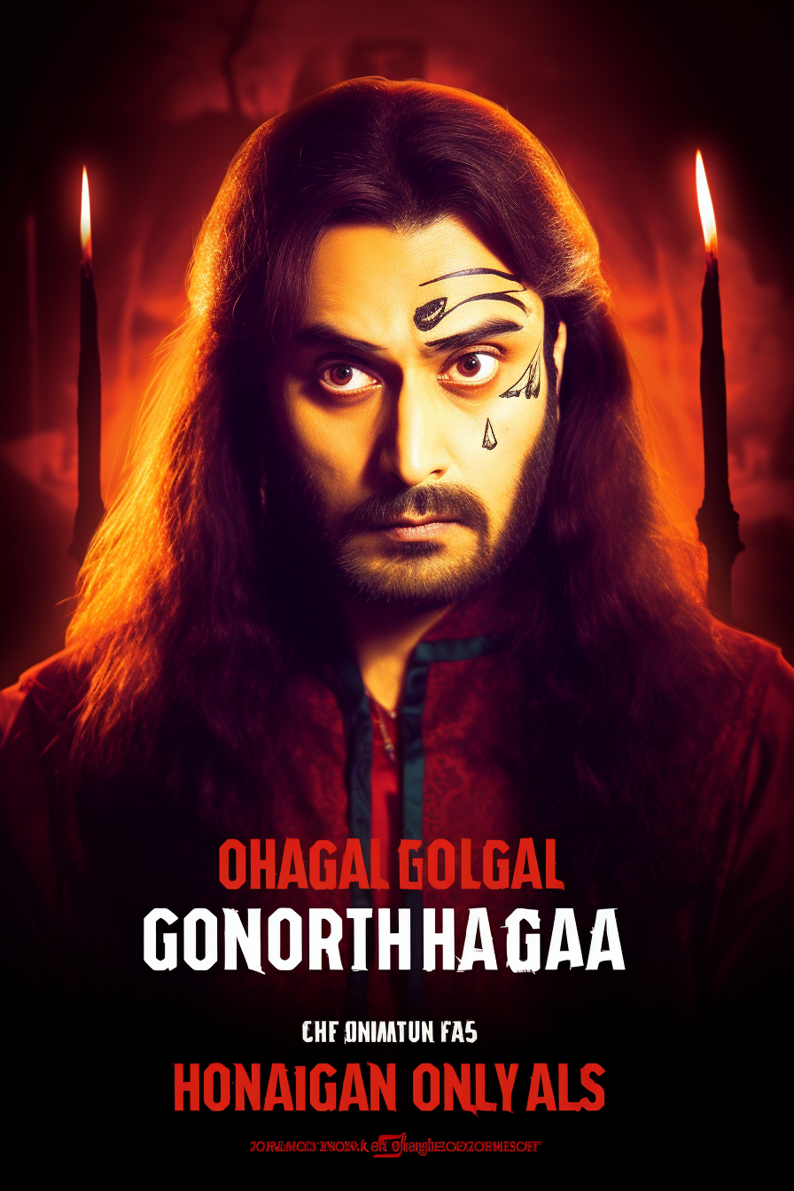 Long-haired male vampire in Goa Nights poster