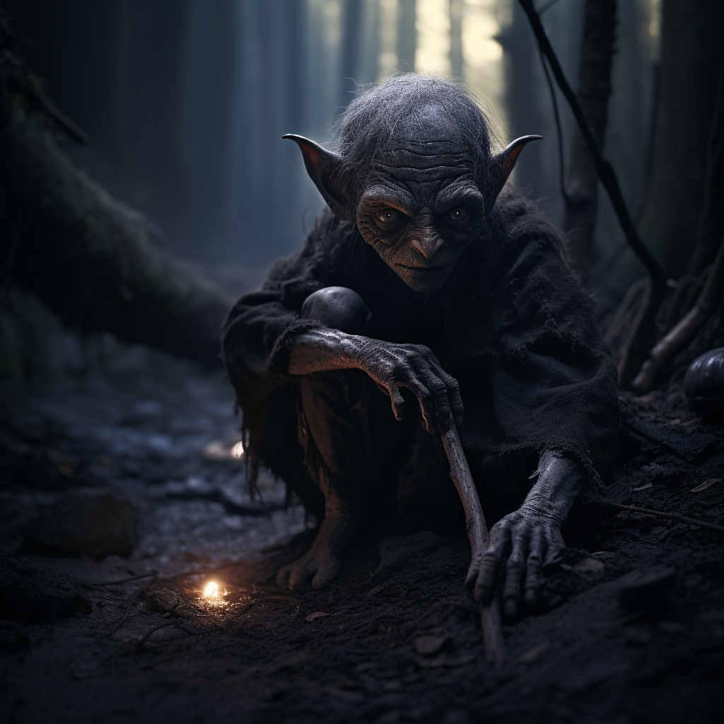 Goblin in Dark Fantasy World