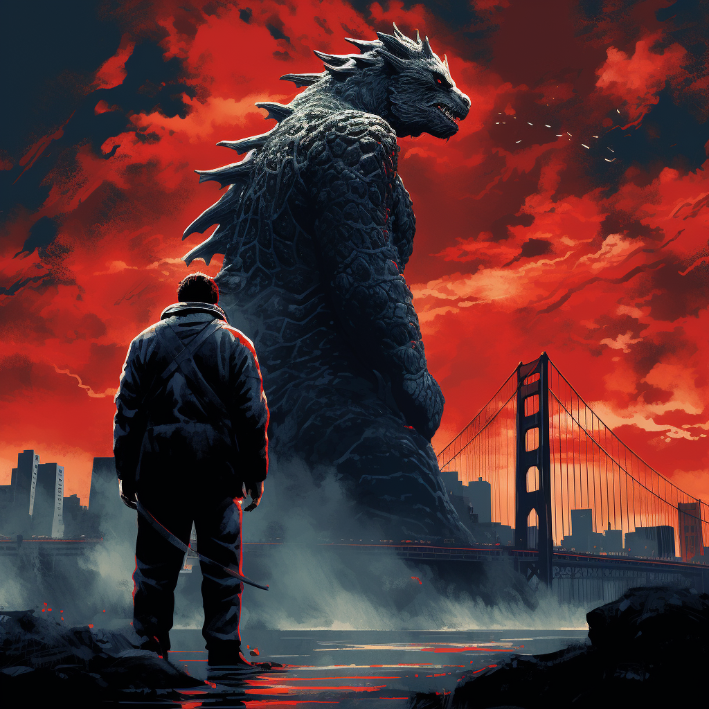 Godzilla contemplating his next move