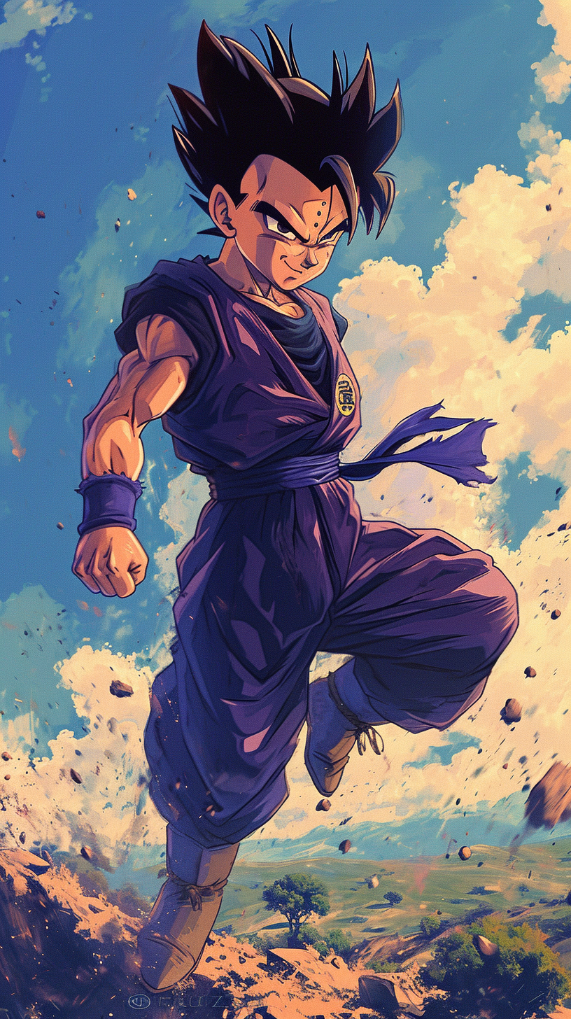 Gohan from Dragon Ball Z anime