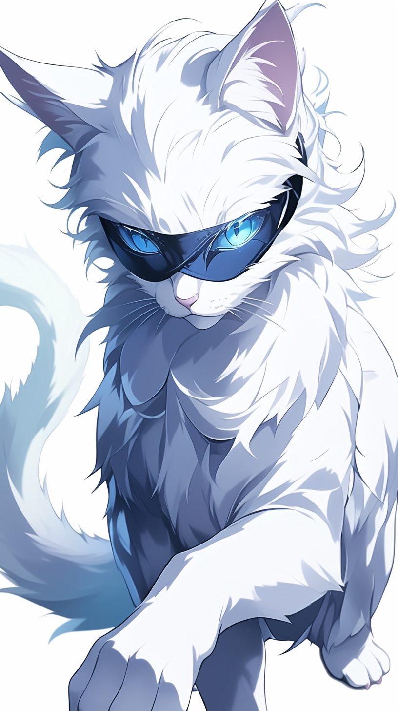 Gojo Satoru Cat Image Anime Style