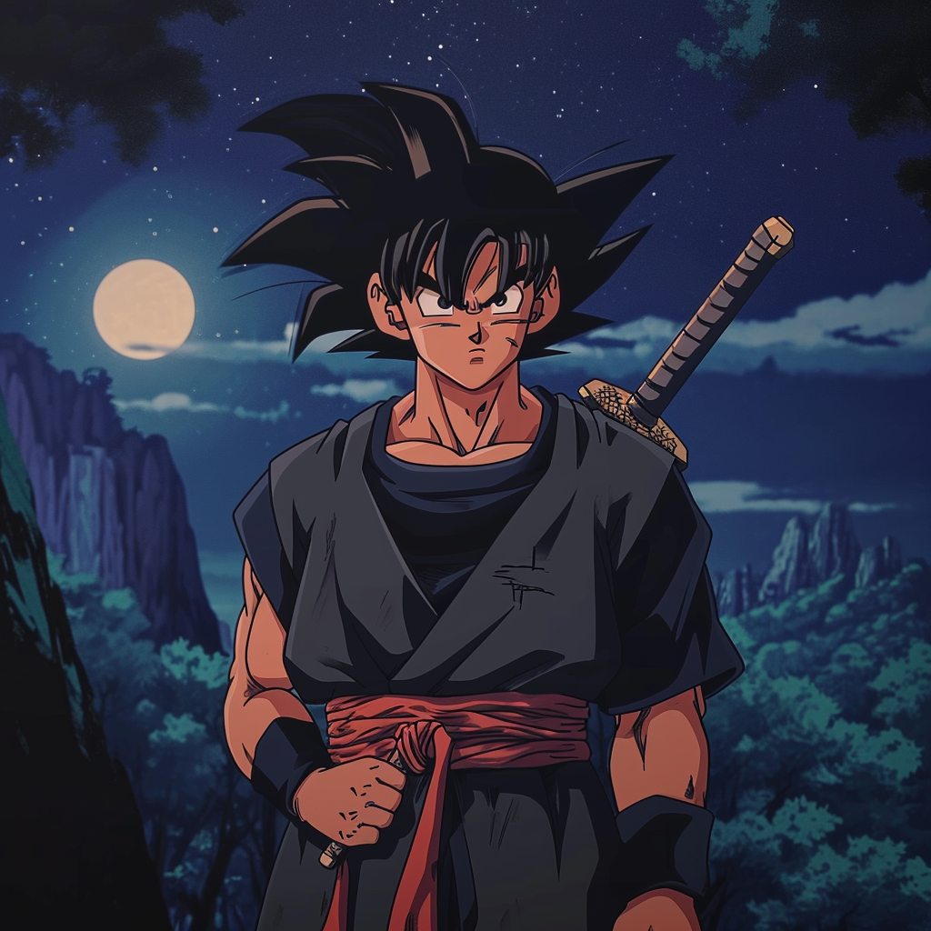 Goku Black Sasuke Retro Animation