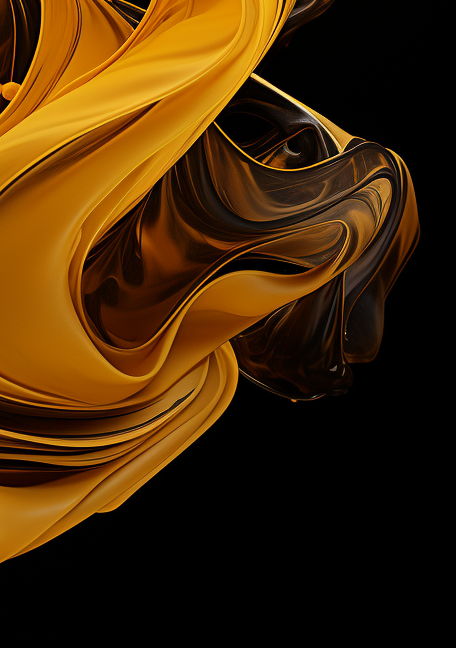 Breathtaking Gold and Black Liquid Vibes