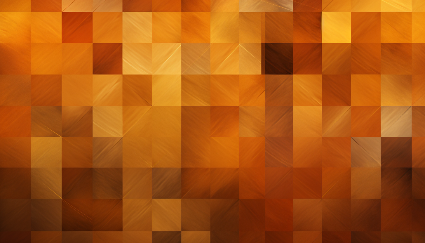 Elegant gold and burnt orange geometry