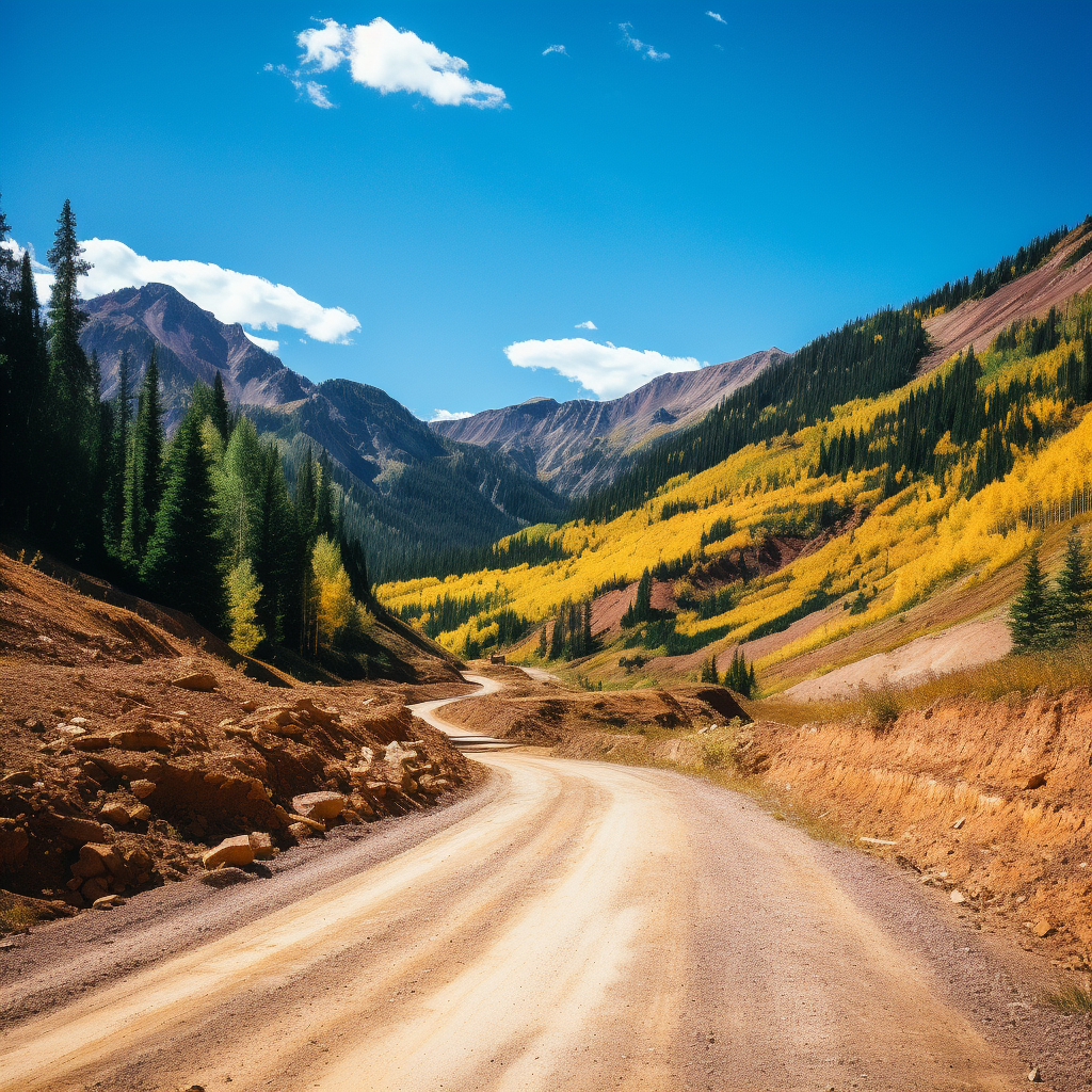 Beautiful scenery on Gold Camp Road