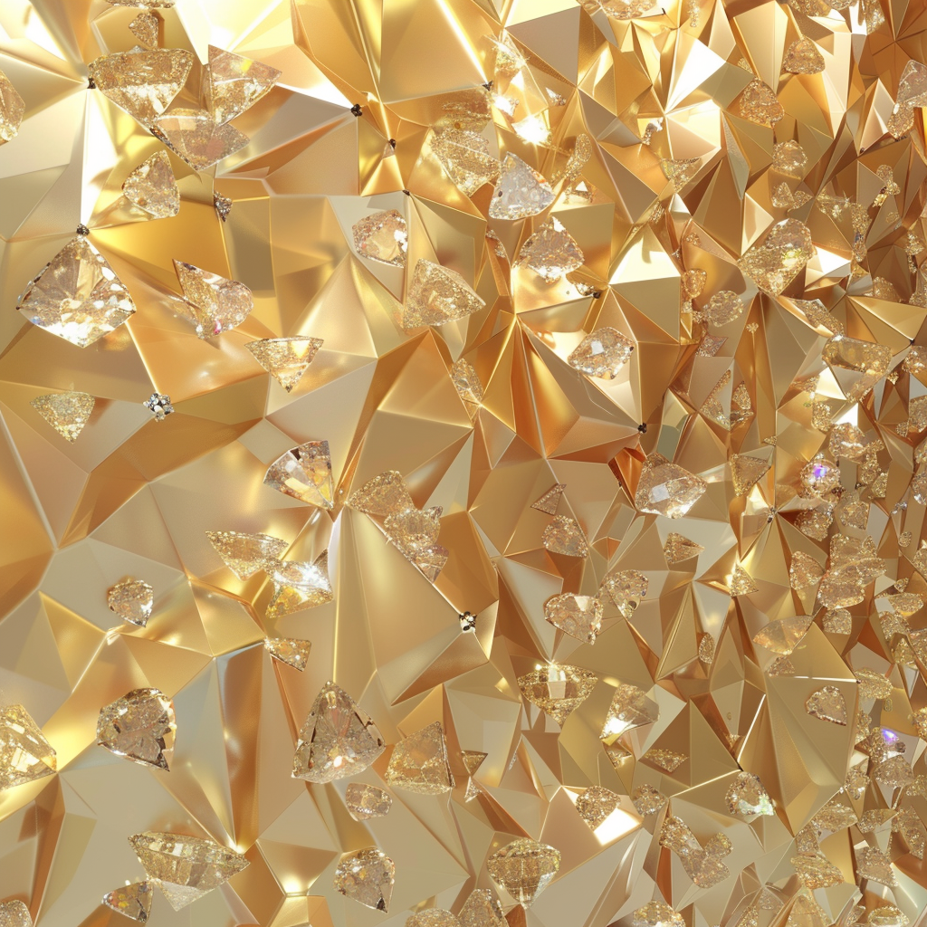 Gold Diamond Luxurious Background