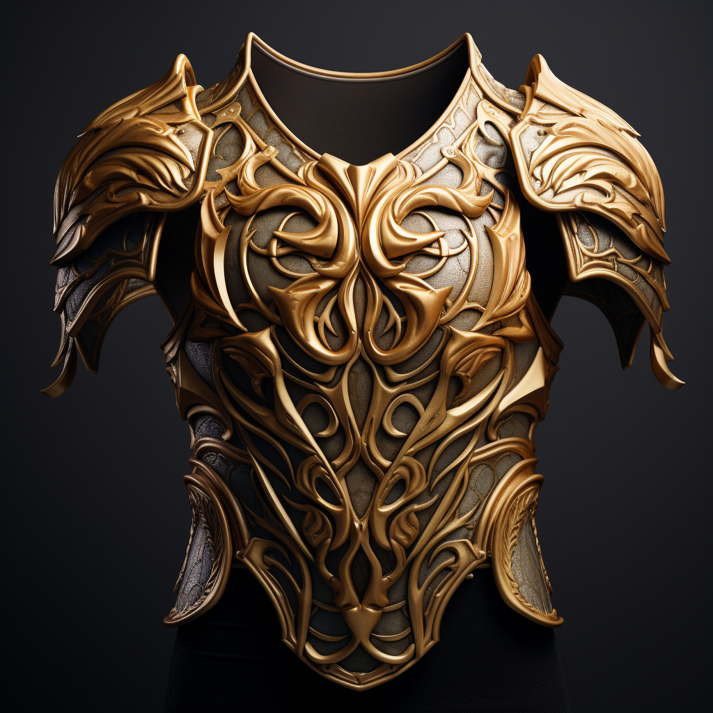 Gold Muscled Cuirass - Roman Mythology