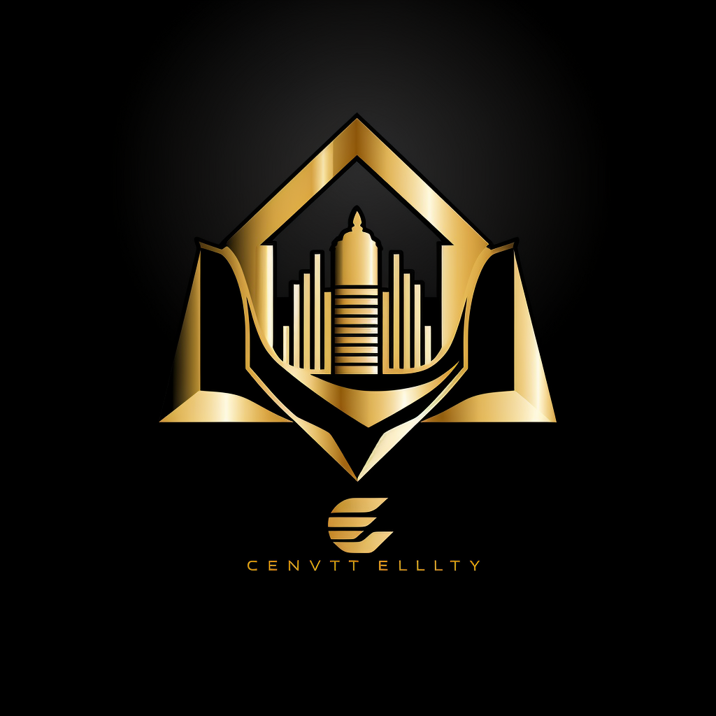 Gold real estate investor logo