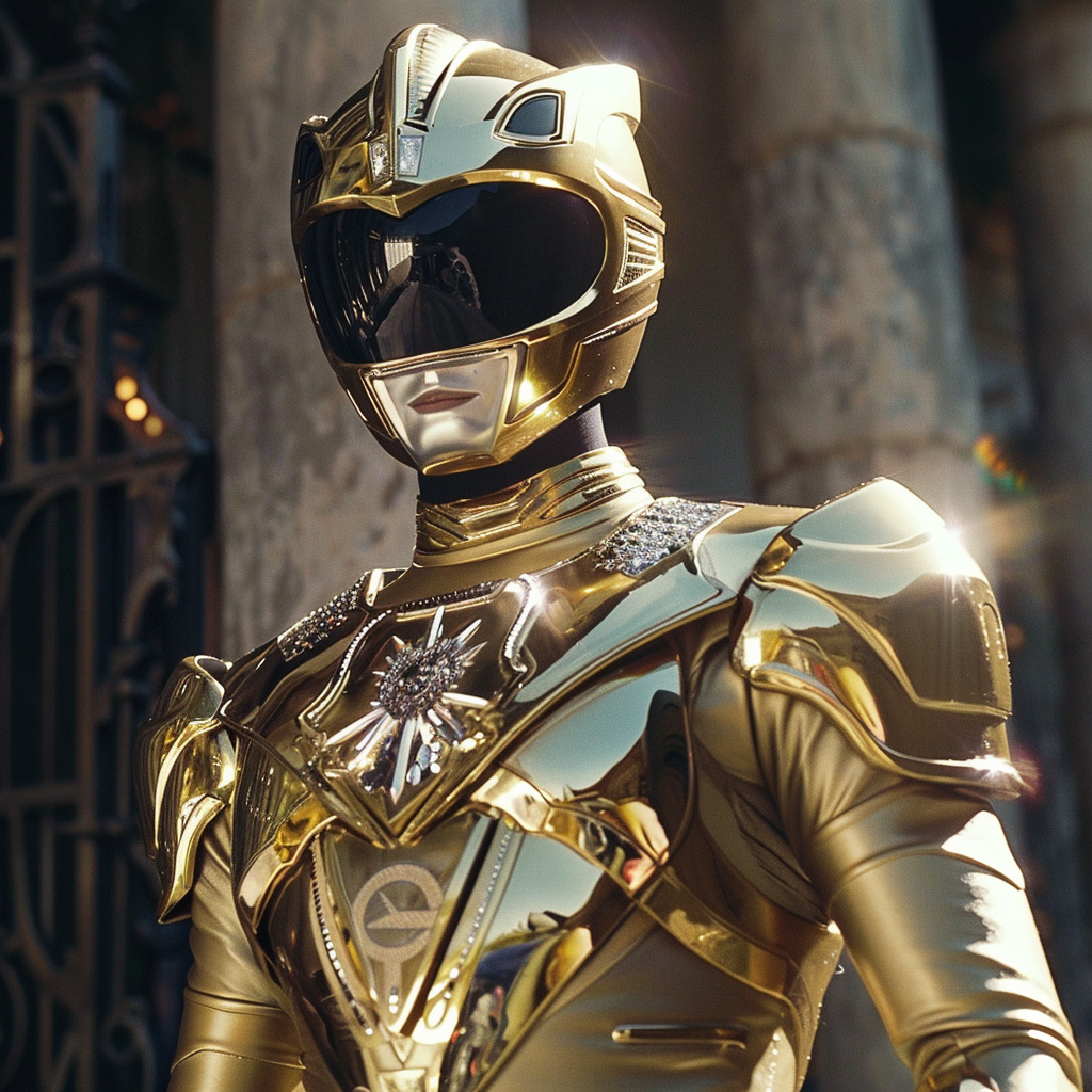 Gold Zeo Ranger Costume Transformation Power